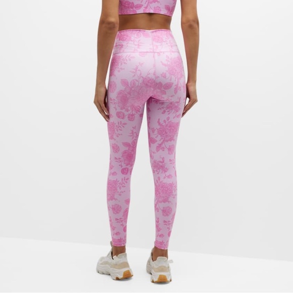 Terez Neiman Marcus pink floral ultra comfortable leggings - Picture 4 of 10